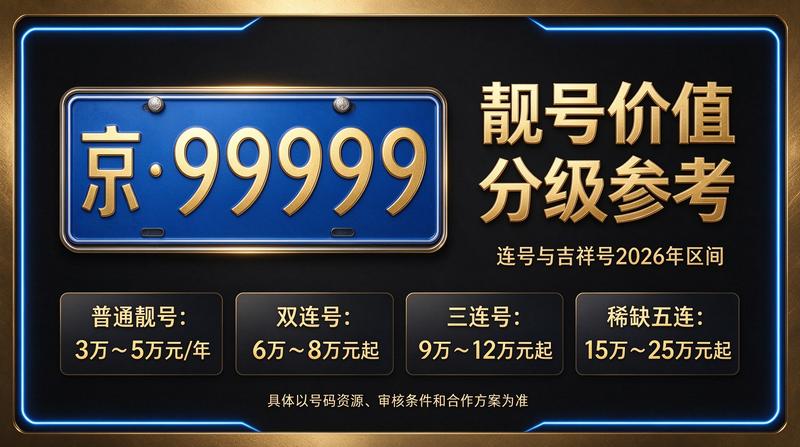 闲置京牌指标出租服务展示